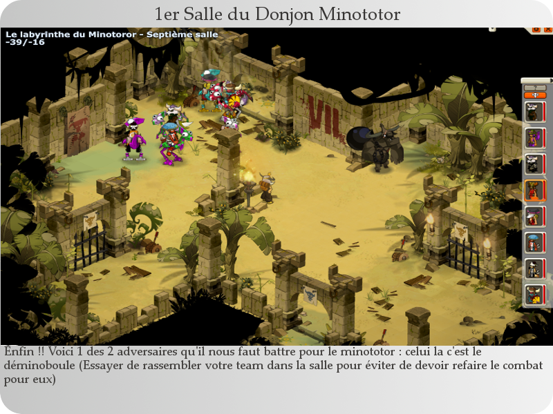 donjon Minototor deuxieme salle