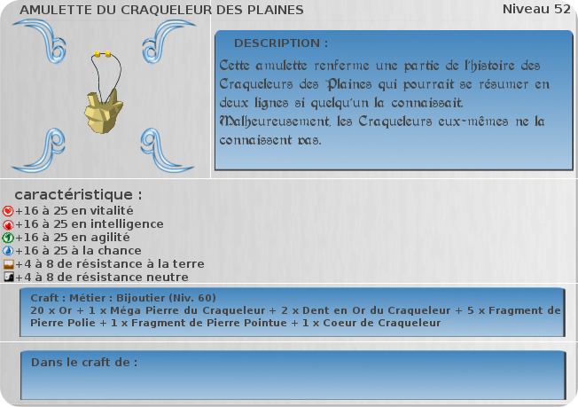 amulette du craqueleur des plaines