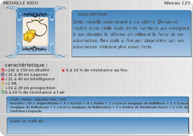 mdaille kido