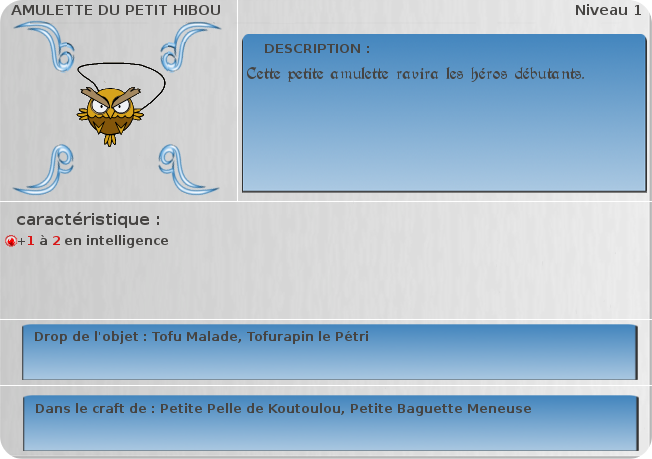 amulette du hibou