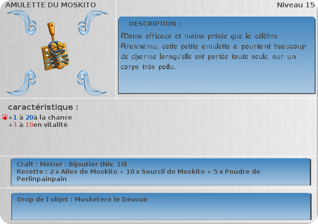 amulette du moskito