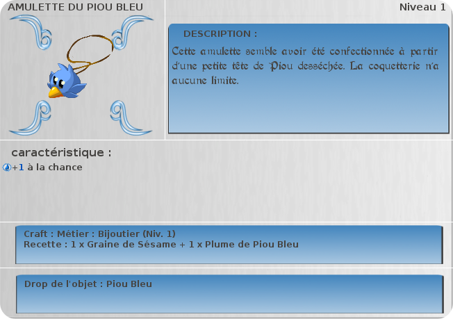 amulette du pion bleu