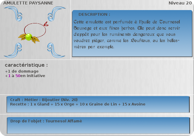 amulette paysanne