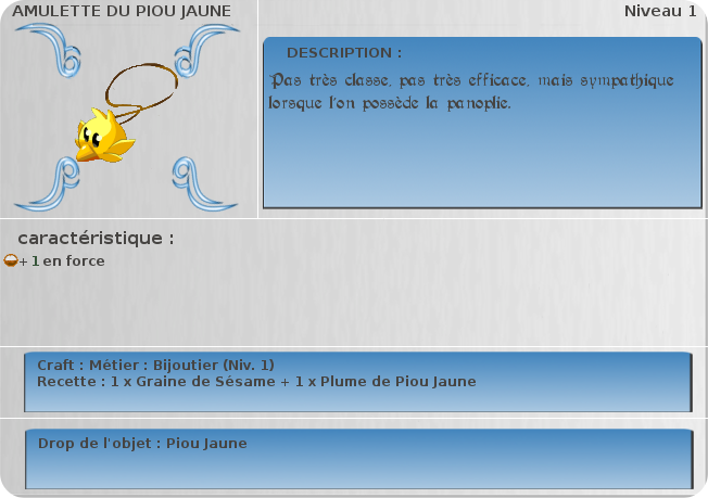 amulette du pion jaune