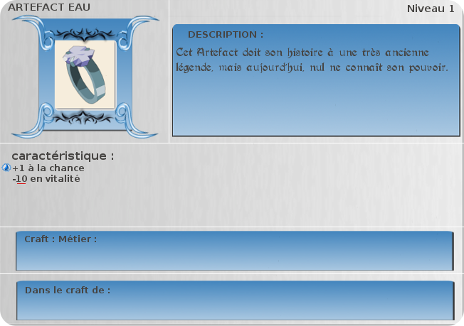 artefact feu