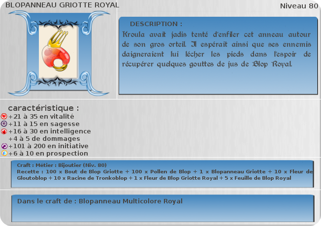 blopanneau griotte royal