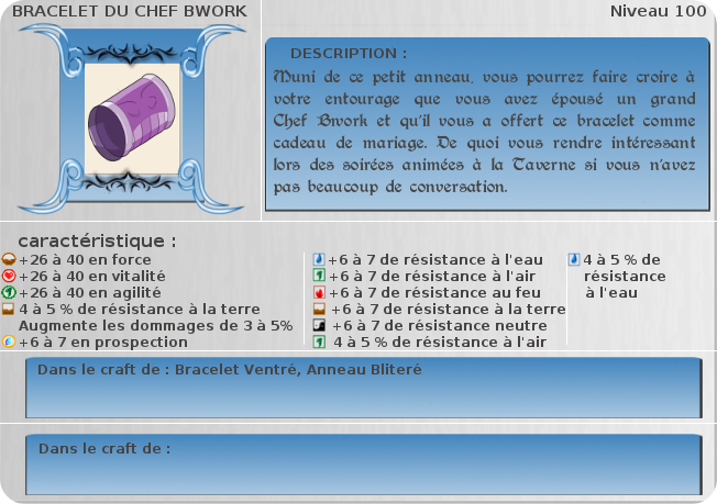 bracelet du chef bwork