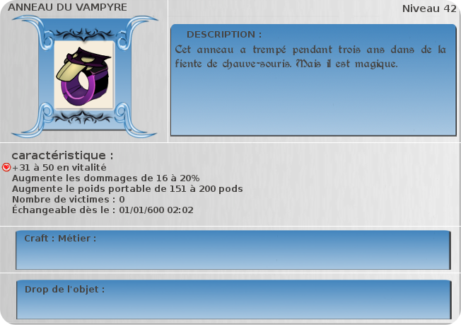 anneau du vampyre