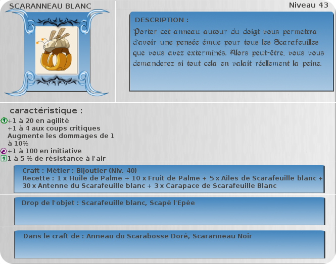 scaranneau blanc