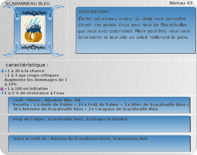 scaranneau bleu
